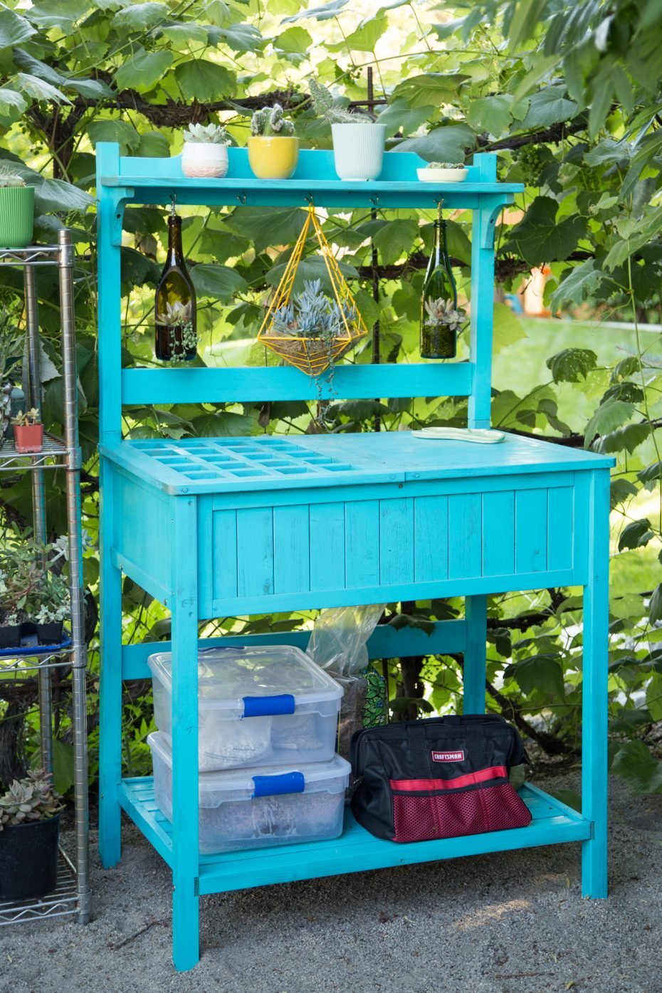 Garden Organization Ideas How to keep your potting area tidy Succulents and Sunshine